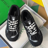 BOTTEGA VENETA 26S SNEAKERS IN BLACK TPU MATERIAL AND MESH FABRIC