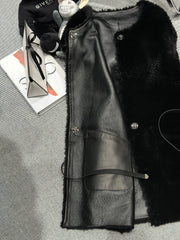 HERMES 25S SHEARLING VEST483