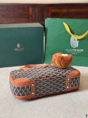 SAINT MARTIN MINI BAG 22 IN BROWN GOYARDINE CANVAS AND CALFSKIN