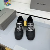 BALENCIAGA 25S SNEAKERS IN BLACK LEATHER