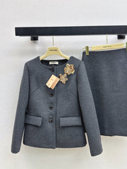 MIUMIU JACKET AND SKIRT SET STYLE 621
