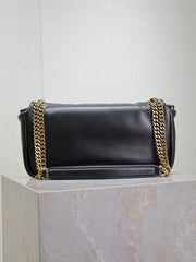 YSL 25S CALYPSO HANDBAG 26 IN BLACK LAMBSKIN GOLD HARDWRE