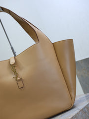 YSL 25S LE 5 À 7 BEA 50 IN DARK CARAMEL CALFSKIN GOLD HARDWARE