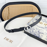 DIOR 25S BELT 20 MM IN BLACK CALFSKIN 564604