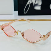 TRIOMPHE SEMI-RIMLESS SUNGLASS CL42117U IN METAL OCTAGON LENSES