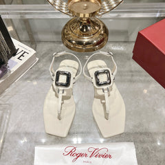 VIV' BY THE SEA SANDALS IN WHITE CALFSKIN