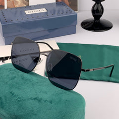 SQUARE FRAME SUNGLASSES G2374 IN METAL