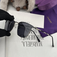 RECTANGULAR FRAME SUNGLASSES G3370 IN ACETATE AND METAL