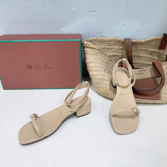 LP MINDIL SANDAL 25 IN BEIGE LAMBSKIN