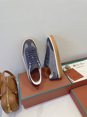 SNEAKERS IN DARK GREY SUEDE WITH CANVAS