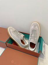 SNEAKERS IN METAL GREY SUEDE WITH CANVAS