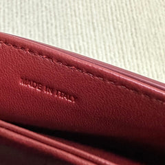 TEEN GARANCE BAG 18 IN WINE RED PATENT CALFSKIN