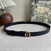 DIOR 25S BELT 25 MM IN BLACK CALFSKIN 572165