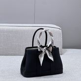 GARDEN PARTY 23CM IN BLACK CALFSKIN
