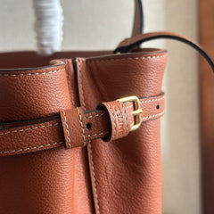 MINI CABAS ANAÏS CUIR TRIOMPHE 20 IN BRONZE ORANGE GRAINED CALFSKIN