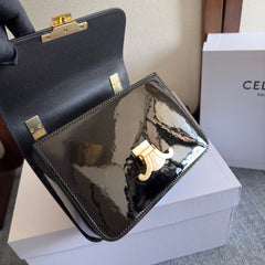 TEEN GARANCE BAG 18 IN BLACK PATENT CALFSKIN