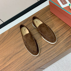 LP LOAFERS 25S IN DARK BROWN SUEDE
