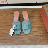 LP HIGH HEELS 25S IN SLATE GREEN SUEDE