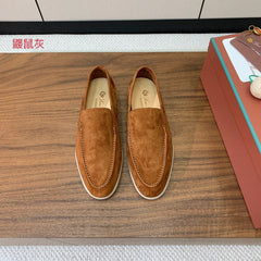 LP LOAFERS 25S IN BROWN SUEDE