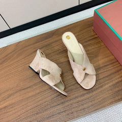 HIGH HEELS 85 MM IN LIGHT PINK SUEDE