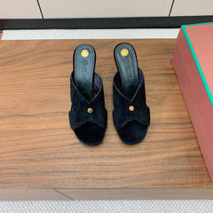 HIGH HEELS 85 MM IN BLACK SUEDE