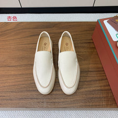 LP LOAFERS 25S IN CREAM WHITE LAMBSKIN