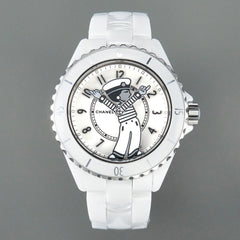 J12 38mm Mademoiselle Automatic White Ceramic
