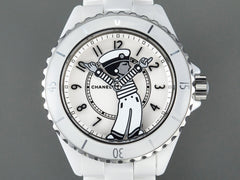 J12 38mm Mademoiselle Automatic White Ceramic