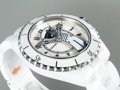 J12 38mm Mademoiselle Automatic White Ceramic