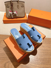 HM 25S HIGH WEDGE SANDALS IN BLUE LAMBSKIN STYLE 3