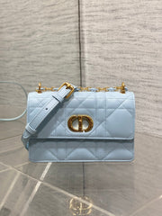 MISS CARO MINI BAG 17 IN BABY BLUE MACROCANNAGE LAMBSKIN