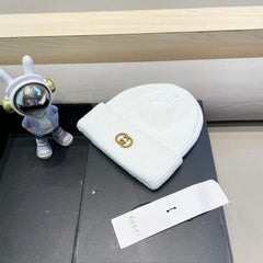 BEANIE HAT IN WHITE WOOL 433459