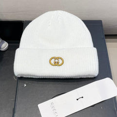 BEANIE HAT IN WHITE WOOL 433459
