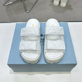 PRA STRAP SANDALS 55MM IN WHITE CALFSKIN