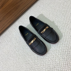 LUCO LOAFER WITH FRINGES IN BLACK LAMBSKIN