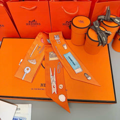 HERMES 25S SCARF TWILLY 86 IN SILK 987336