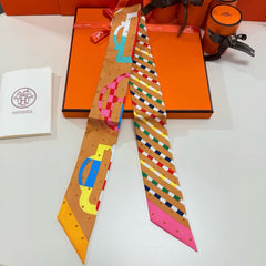 HERMES 25S SCARF TWILLY 86 IN SILK 987339