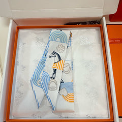 HERMES 25S SCARF TWILLY 86 IN SILK 987342