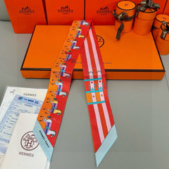 HERMES 25S TWILLY 86 IN SILK 989355