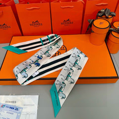 HERMES 25S TWILLY 86 IN SILK 989356