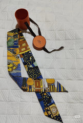 HERMES 25S NECKERCHIEF 86 IN SILK 989359