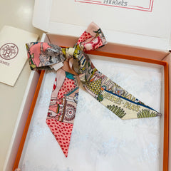 HERMES 25S NECKERCHIEF 86 IN SILK 989360