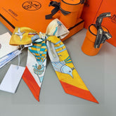 HERMES 25S NECKERCHIEF 86 IN SILK 991545