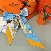 HERMES 25S NECKERCHIEF 86 IN SILK 991547