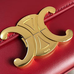 TRIOMPHE 20 BURGUNDY RED CALFSKIN