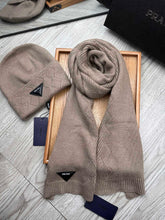 SET SCARF AND HAT IN MEDIUM BROWN WOOL AND RABBIT FUR 397406