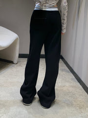 HERMES 25S FLEECE-LINED WIDE-LEG PANTS 442