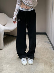 HERMES 25S FLEECE-LINED WIDE-LEG PANTS 442