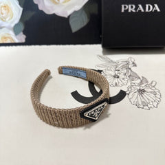HAIRBAND IN DESERT BROWN KNITTED WOOL 381466