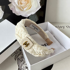 WHITE WOOL HAIRBAND 412461